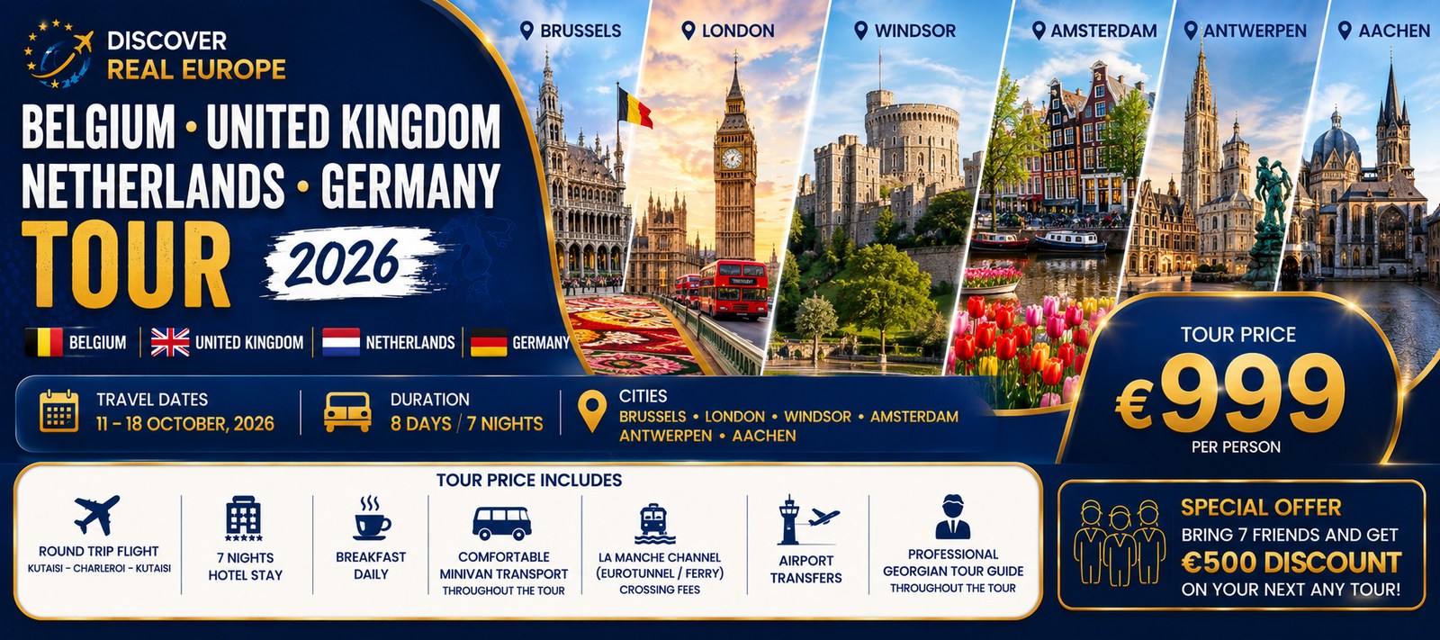 Belgium – UK – Netherlands – Germany Tour 2026