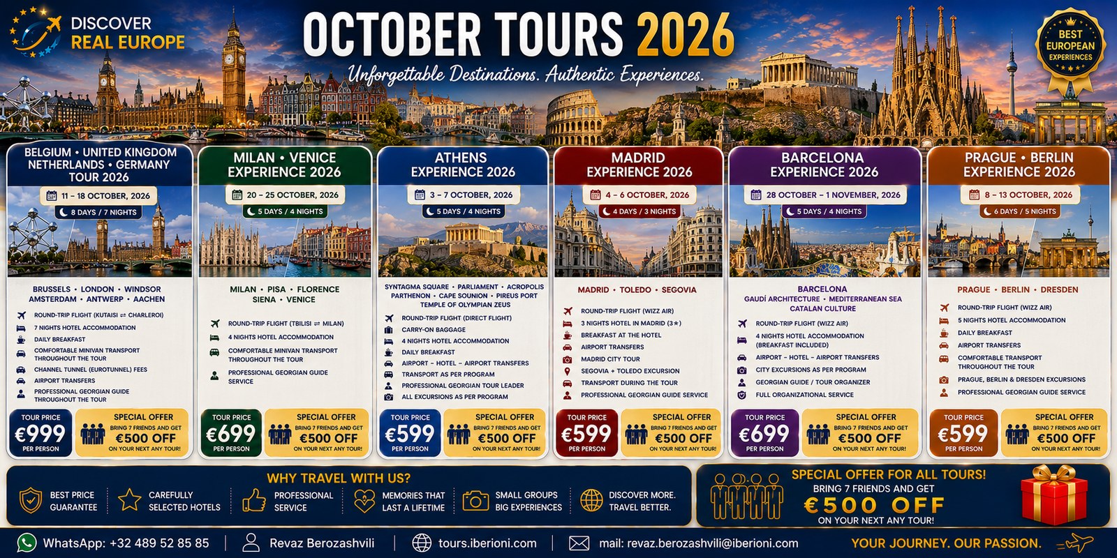 Touren im Oktober 2026